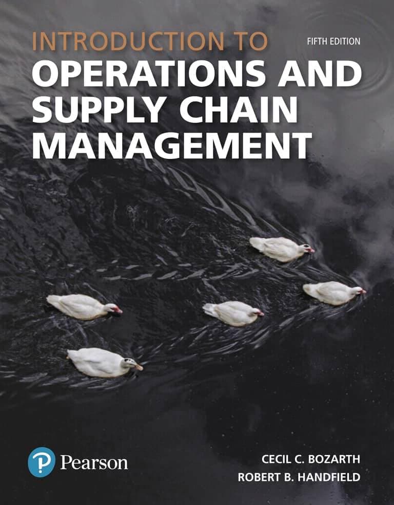 Introduction to Operations and Supply Chain Management (5th Edition ...