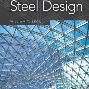 Steel Design textbook cover with modern architectural steel structure and blue sky background.