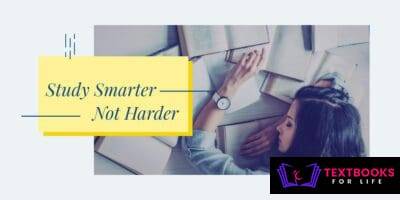 A student studying with textbooks and notes, promoting smarter study methods.