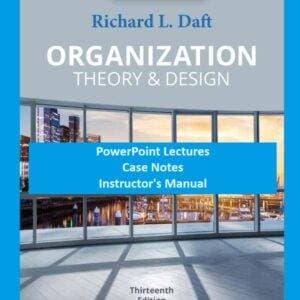 daft organization theory and design 13e