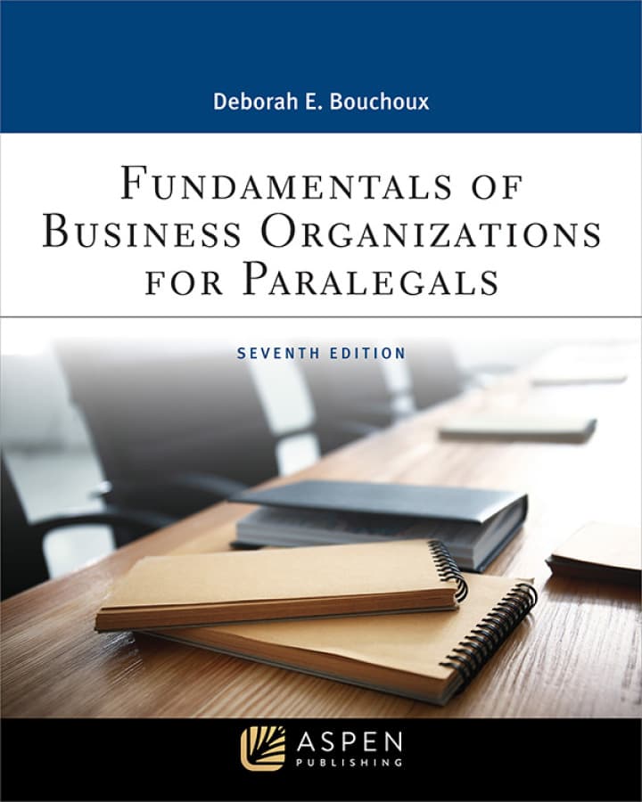 Fundamentals of Business Organizations for Paralegals (7th Edition) - eBook