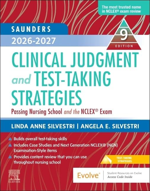 Saunders 2026-2027 Clinical Judgment and Test-Taking Strategies (9th Edition) - eBook
