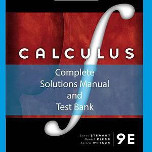 stewarts calculus 9th testbank and solutions